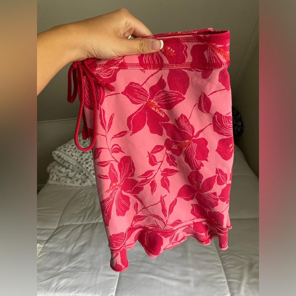 Express Floral Mini Skirt —  Vintage